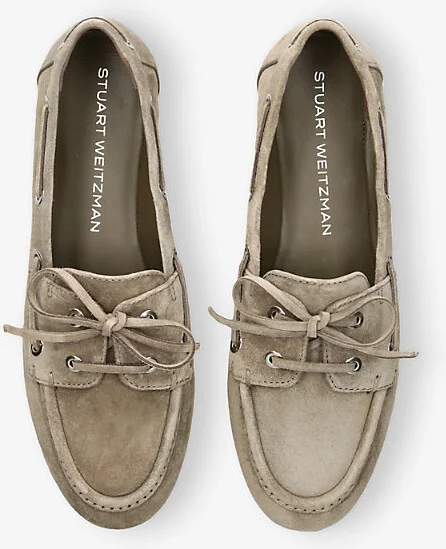 Womens Taupe Comb Tinsley Suede Moccasins Eur 37 / 4 Uk Women - Image 2