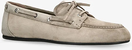 Womens Taupe Comb Tinsley Suede Moccasins Eur 37 / 4 Uk Women