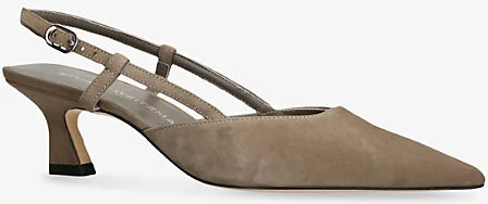 Womens Taupe Comb Vinnie 50 Suede Slingback Courts Eur 38.5 / 5.5 Uk Women