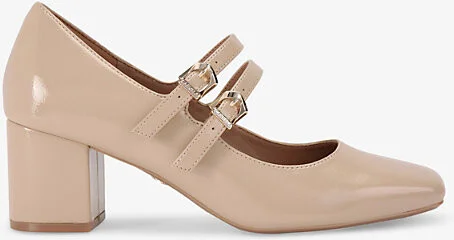 Womens Taupe Harper Patent-Leather Mary Jane Courts Eur 40 / 7 Uk Women