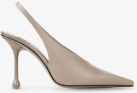 Womens Taupe Isa 95 Slingback Leather Heeled Courts Eur 39 / 6 Uk Women