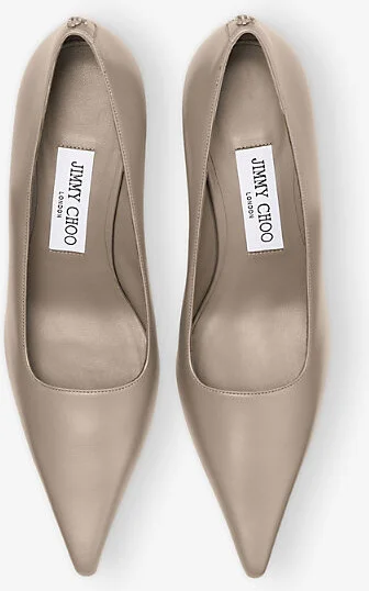 Womens Taupe Ixia 80 Stiletto-Heel Leather Courts Eur 39.5 / 6.5 Uk Women - Image 2
