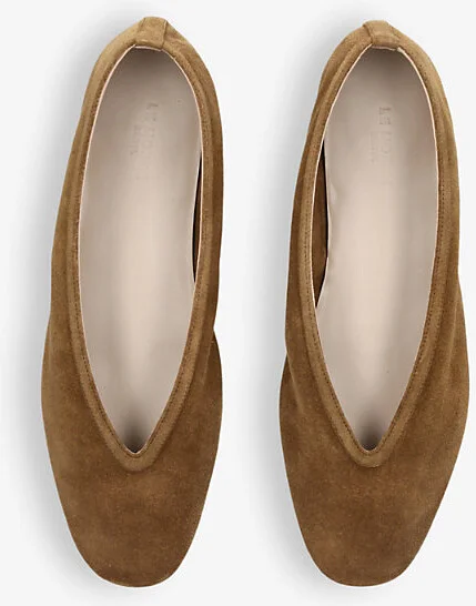 Womens Taupe Luna Pointed-Vamp Leather Pumps Eur 40.5 / 7.5 Uk Women - Image 2