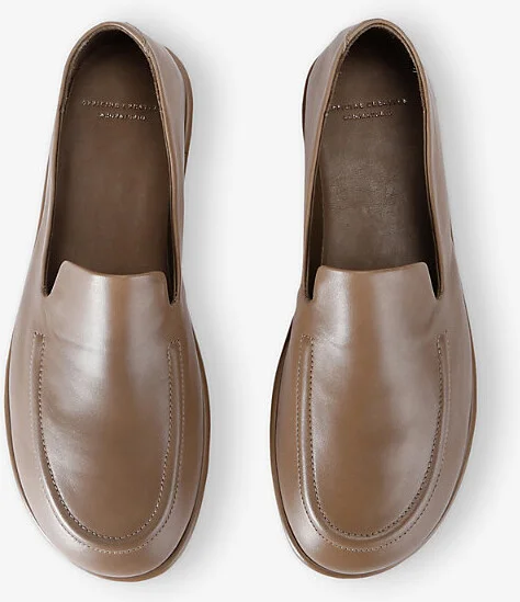 Womens Taupe Mienne Leather Loafers Eur 39 / 6 Uk Women - Image 2
