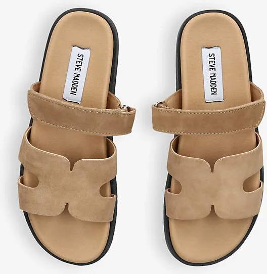 Womens Taupe Missile Multi-Strap Suede Sandals Eur 38/5 Uk Women - Image 2