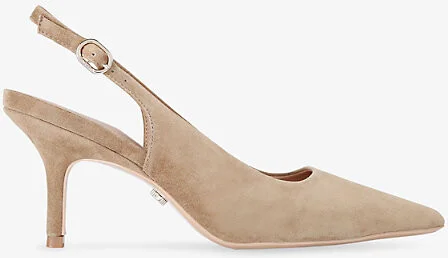 Womens Taupe Spirited Suede Slingback Courts Eur 42/ 9 Uk Women