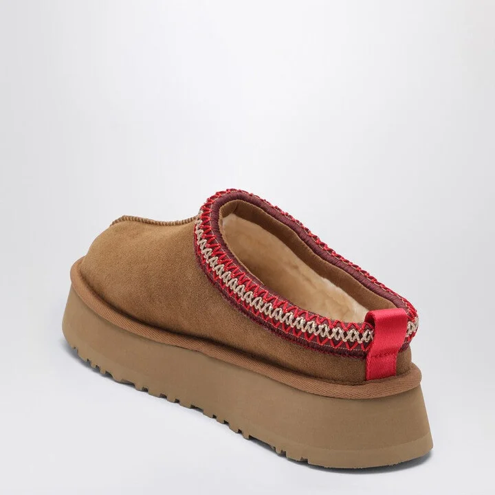 Women's Tazz Chestnut Suede Slipper - Image 2