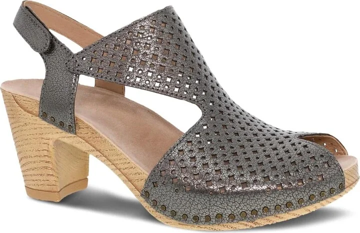 Women's Teagan Heeled Sandal In Grey Metallic