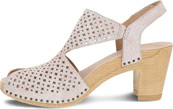 Women's Teagan Heeled Sandal In White Vintage Leather