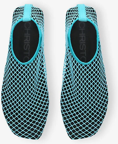 Womens Teal Mesh Water Mesh Ballet Flats Eur 40 / 7 Uk Women - Image 2