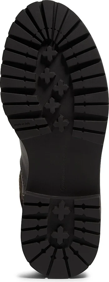 Women's Tenney Foldover Leather Booties - Black - Size 6 - Image 11