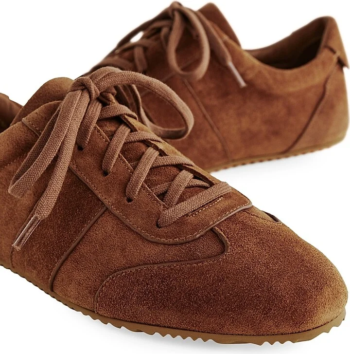 Women's Terra Suede Low-Top Sneakers - Rum Suede - Size 7.5 - Image 4