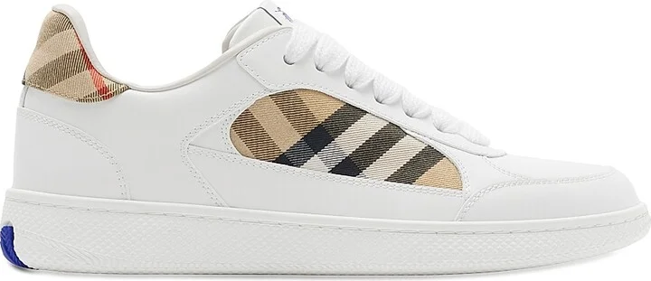 Women's Terrace Check Low-Top Sneakers - White Sand Ip Check - Size 5
