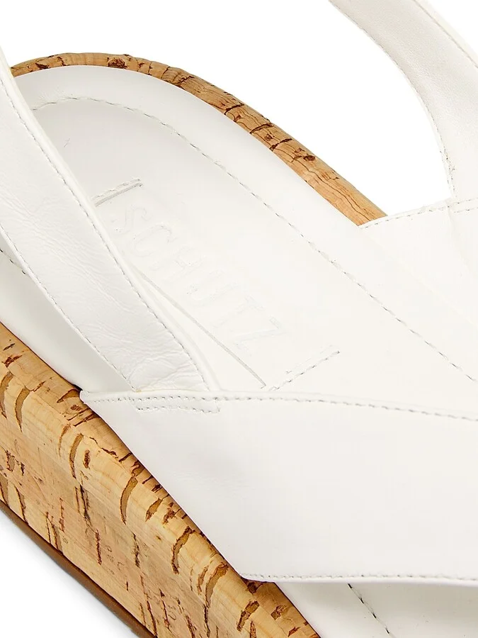 Women's Tessie Leather Platform Sandals - White - Size 6.5 - Image 6