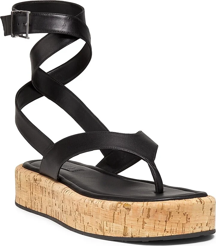 Women's Tessie Leather Platform Sandals - White - Size 6.5 - Image 7