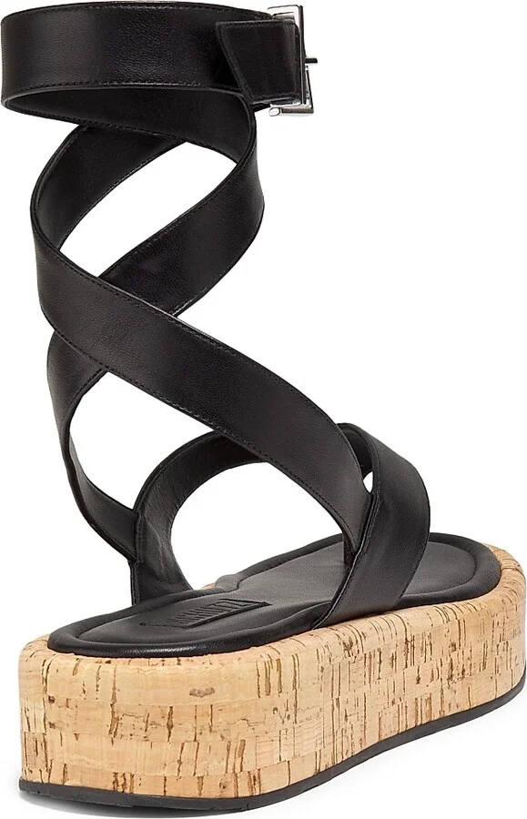 Women's Tessie Leather Platform Sandals - White - Size 6.5 - Image 8