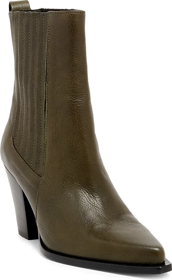 Women's Texas Flair Leather Ankle Boots - Black - Size 6.5 - Image 7