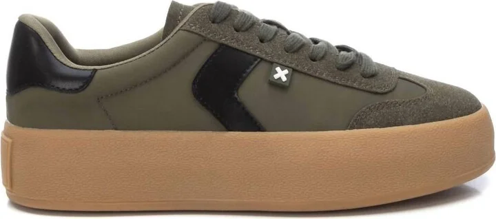 Women's Textile Sneakers In Khaki