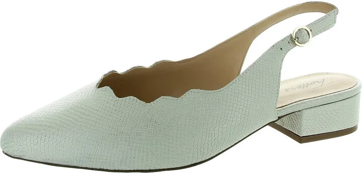 Womens Textured Slingbacks