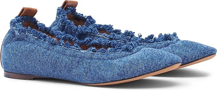Women's The Ballerina Flats - Denim Blue - Size 5 - Image 2