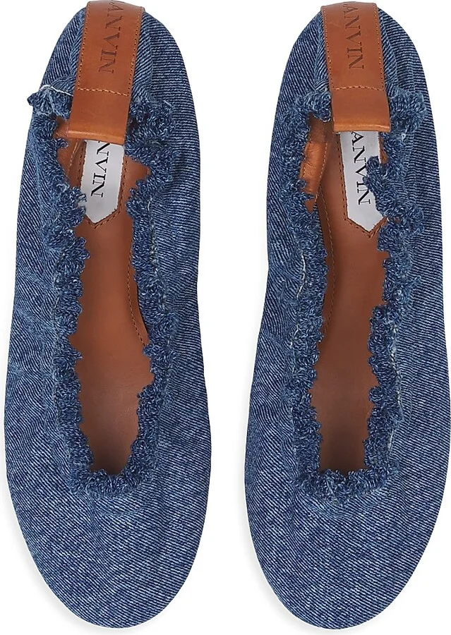 Women's The Ballerina Flats - Denim Blue - Size 5 - Image 3