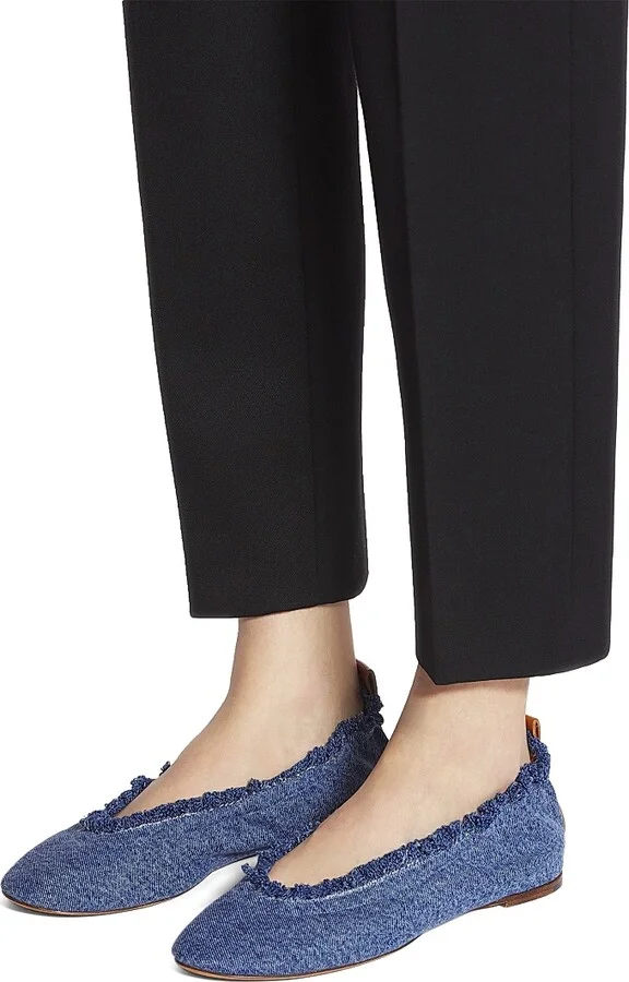 Women's The Ballerina Flats - Denim Blue - Size 5 - Image 6