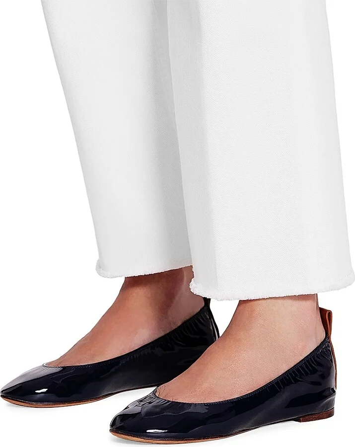 Women's The Ballerina Flats in Patent Leather - Navy Blue - Size 4 - Image 6