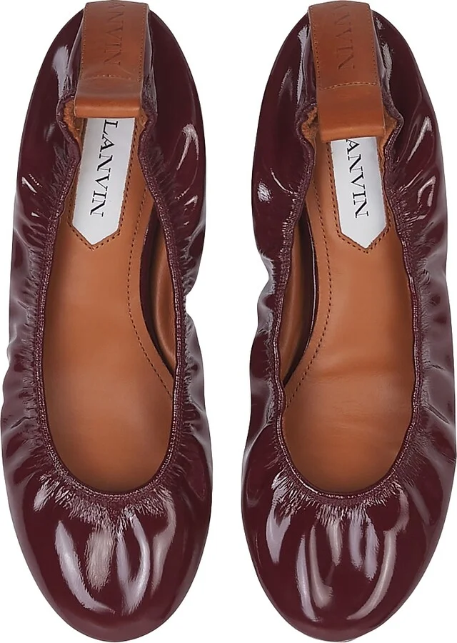 Women's The Ballerina Flats in Patent Leather - Navy Blue - Size 4 - Image 8