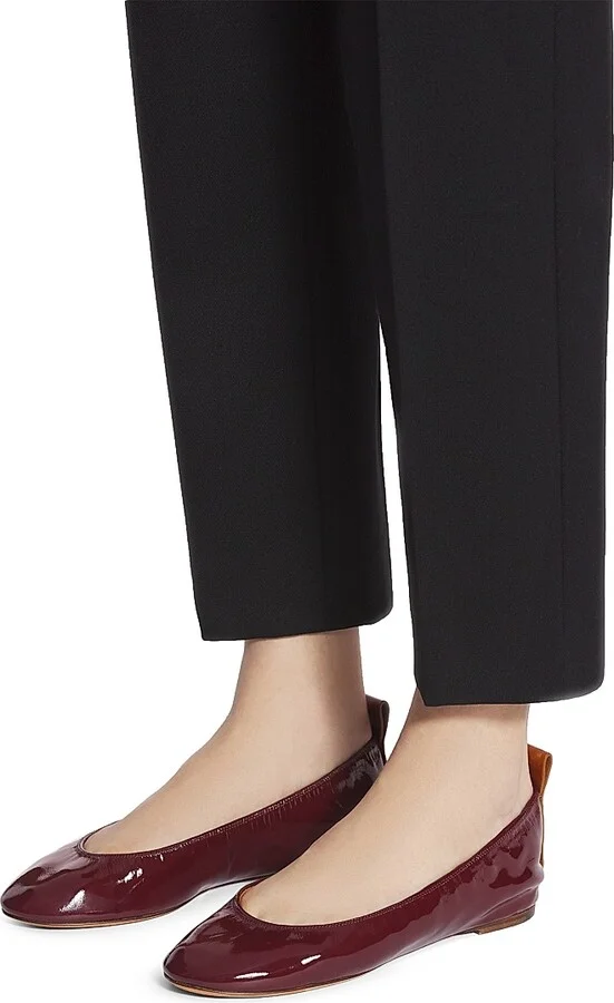 Women's The Ballerina Flats in Patent Leather - Navy Blue - Size 4 - Image 11