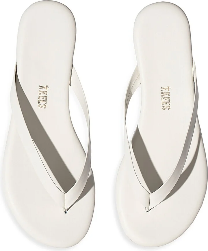 Women's The Boyfriend Leather Sandals - Cream - Size 6 - Image 3