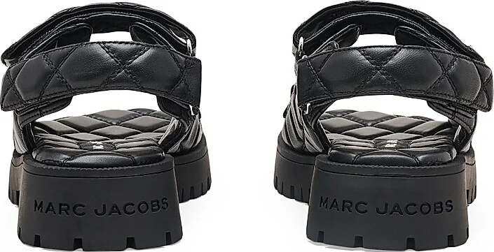 Women's The J Marc Quilted Leather Sandals - Black - Size 9 - Image 3
