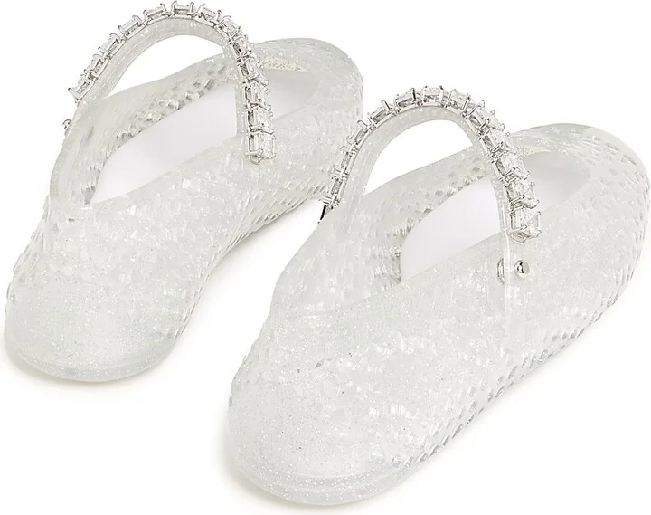 Women's The Jelly Ballerina Flats - Clear Silver Crystal - Size 5 - Image 3