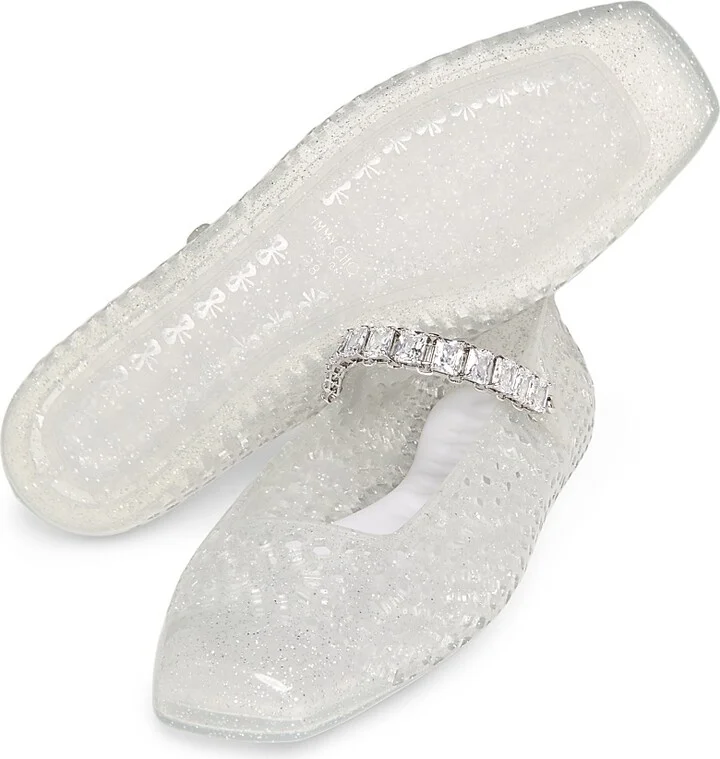 Women's The Jelly Ballerina Flats - Clear Silver Crystal - Size 5 - Image 6