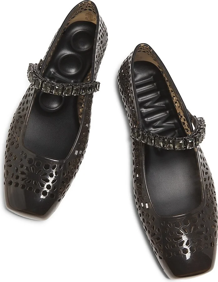 Women's The Jelly Ballerina Flats - Clear Silver Crystal - Size 5 - Image 9