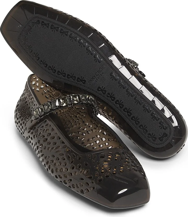 Women's The Jelly Ballerina Flats - Clear Silver Crystal - Size 5 - Image 11