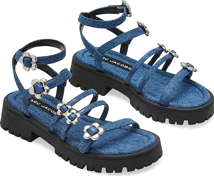 Women's The Kiki Denim Gladiator Sandals - Vintage Indigo - Size 11 - Image 2