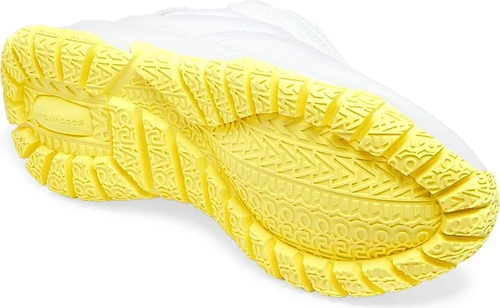 Women's The Lazy Runner Sneakers - White Yellow - Size 9 - Image 6