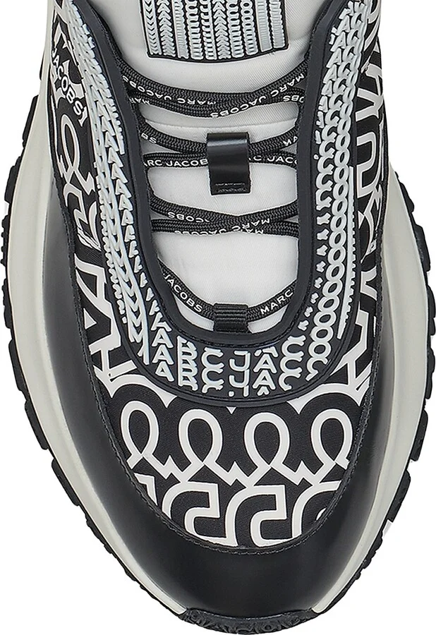 Women's The Monogram Lazy Runner - Black White - Size 7 - Image 4