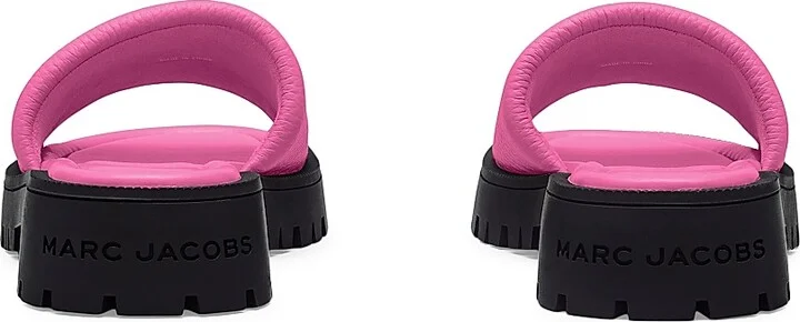 Women's The Slide Leather Sandals - Bow Pink - Size 6 - Image 5