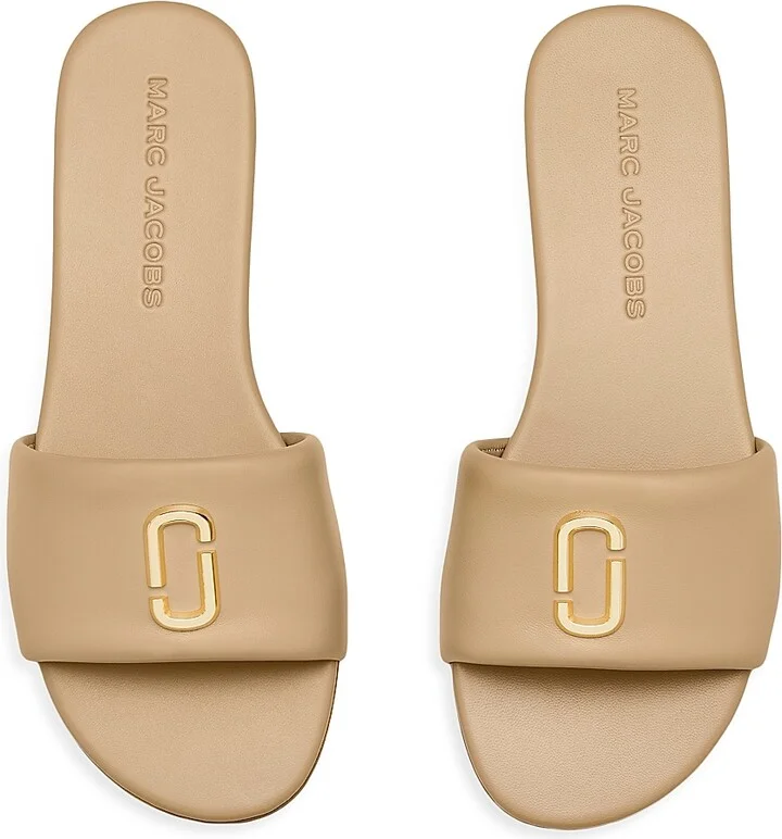 Women's The Snapshot Leather Slides - Camel - Size 10 Sandals - Image 3