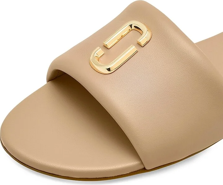 Women's The Snapshot Leather Slides - Camel - Size 10 Sandals - Image 4