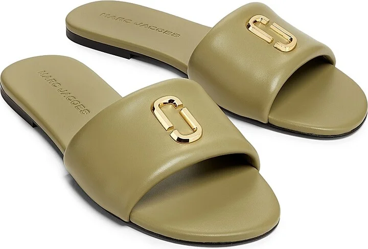 Women's The Snapshot Leather Slides - Reed - Size 9 Sandals - Image 2