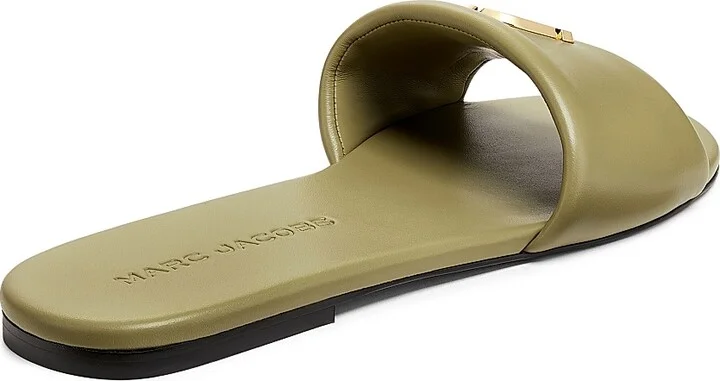 Women's The Snapshot Leather Slides - Reed - Size 9 Sandals - Image 3