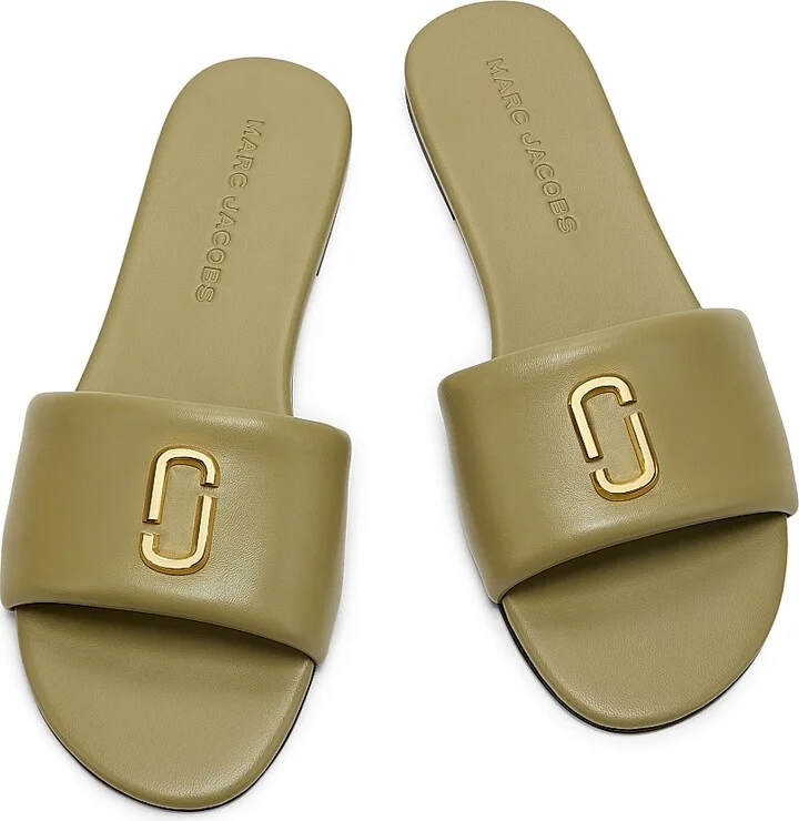 Women's The Snapshot Leather Slides - Reed - Size 9 Sandals - Image 4