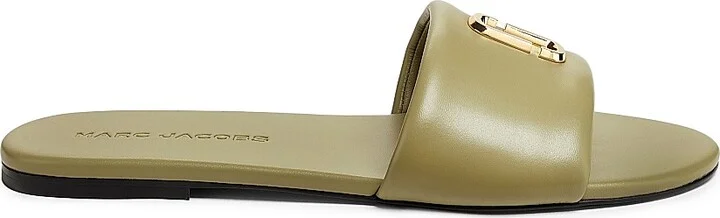 Women's The Snapshot Leather Slides - Reed - Size 9 Sandals