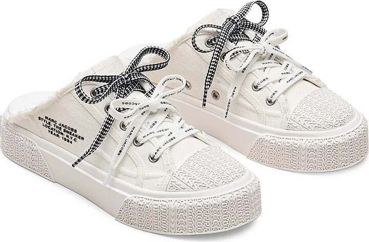 Women's The Sneaker Canvas Mules - White - Size 11 - Image 2