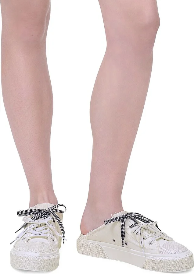 Women's The Sneaker Canvas Mules - White - Size 11 - Image 7