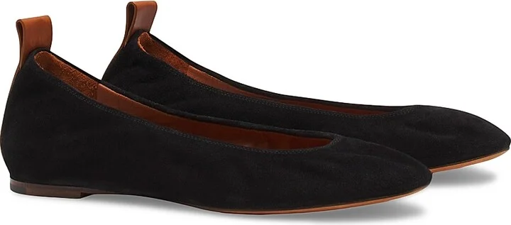 Women's The Suede Ballerina Flats - Black - Size 4 - Image 2