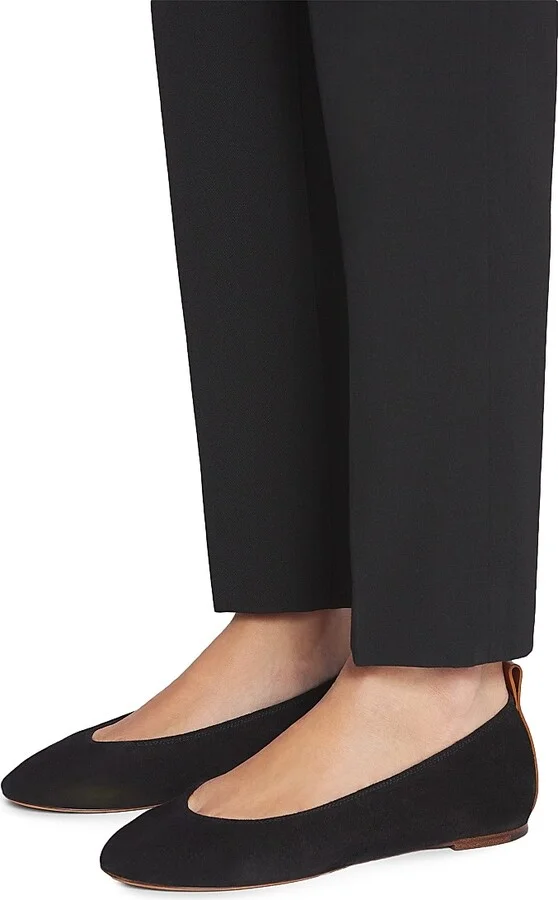 Women's The Suede Ballerina Flats - Black - Size 4 - Image 6