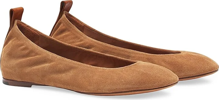 Women's The Suede Ballerina Flats - Brown - Size 4 - Image 2